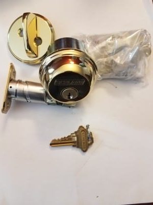 Schlage original single sided deadbolt original parts ready to install by a locksmith